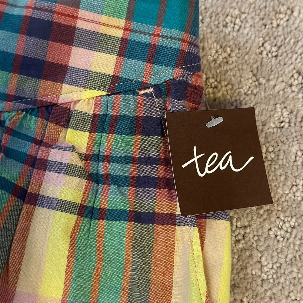 Tea Collection: NWT: Girls Size 12 Madras culotte shorts